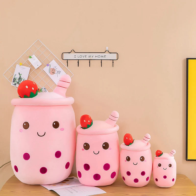 Giant Bubble Tea Plush Toy – Cute Boba Pillow