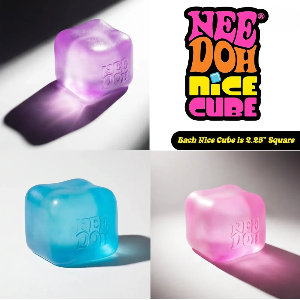 NeeDoh Jellyfish & Cube Squishy Set – Colorful Stress Relief Fidget Toy