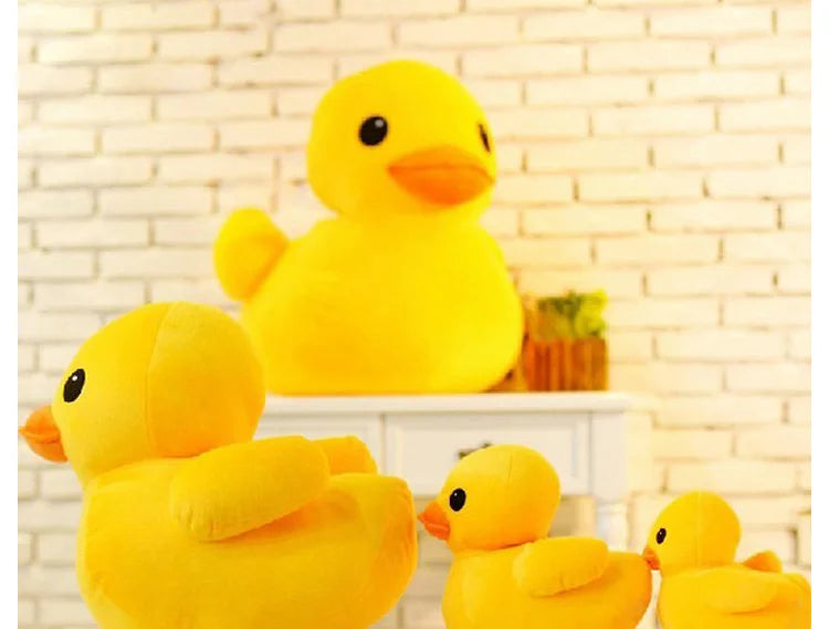 Giant Yellow Duck Plush Pillow – Soft Cuddly Duck Toy