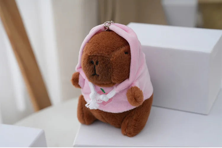 Cute Capybara Plush Keychain