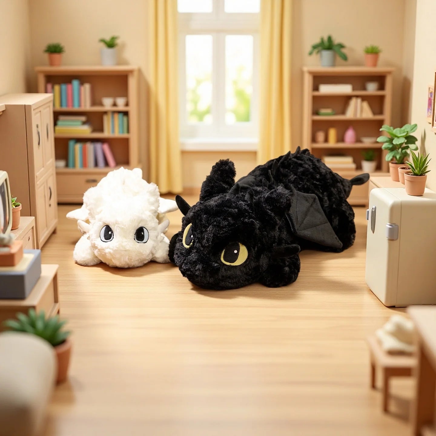 Dragon Plush Toy – Cute Toothless Inspired Soft Dragon Pillow