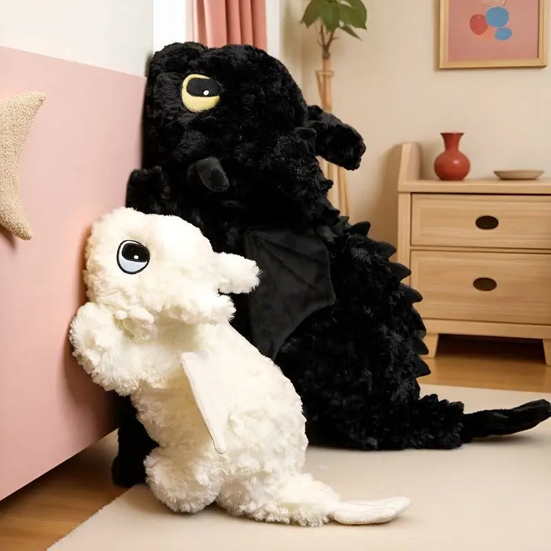 Dragon Plush Toy – Cute Toothless Inspired Soft Dragon Pillow