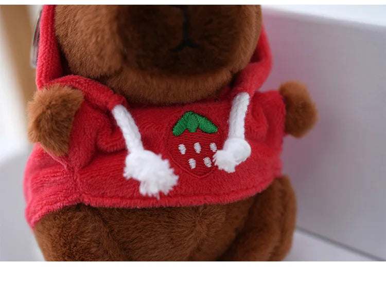 Cute Capybara Plush Keychain