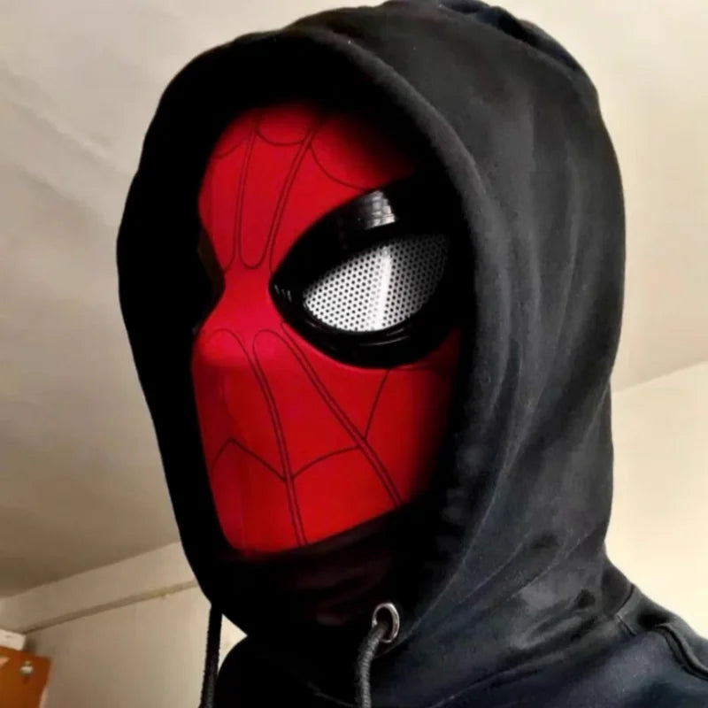 Marvel Spider-Man Electronic LED Mask with Moving Eyes – Wearable Cosplay Helmet