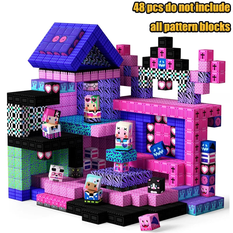 Minecraft Creative World Magnetic Building Blocks Set