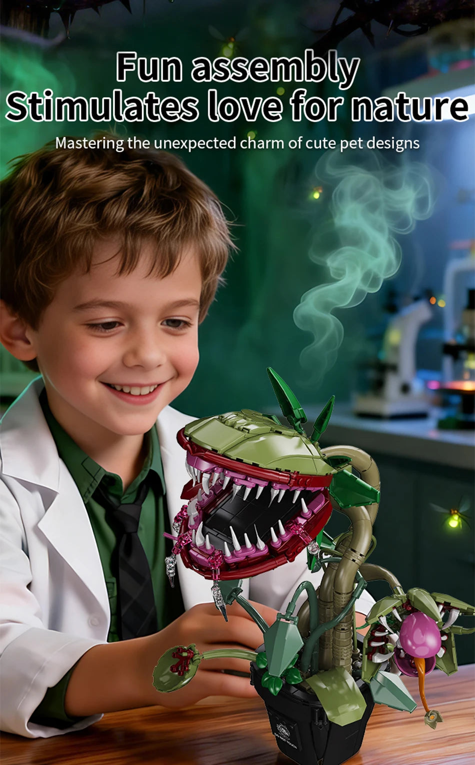 Carnivorous Plant Building Block Set – Horror Monster Display Model