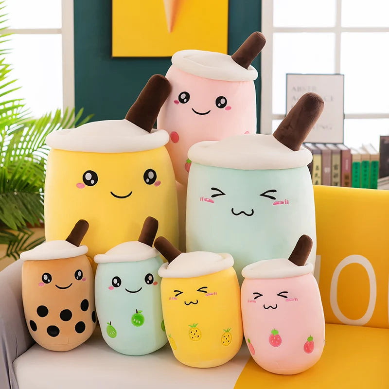 Giant Bubble Tea Plush Toy – Cute Boba Pillow
