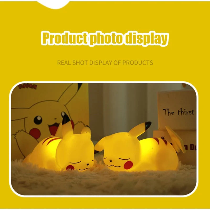 Pikachu Touch Night Light – Cute Pokémon LED Bedside Lamp