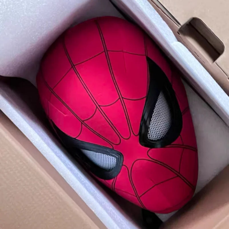 Marvel Spider-Man Electronic LED Mask with Moving Eyes – Wearable Cosplay Helmet
