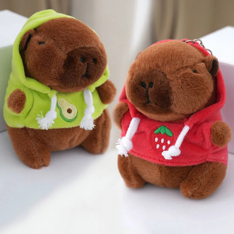 Cute Capybara Plush Keychain