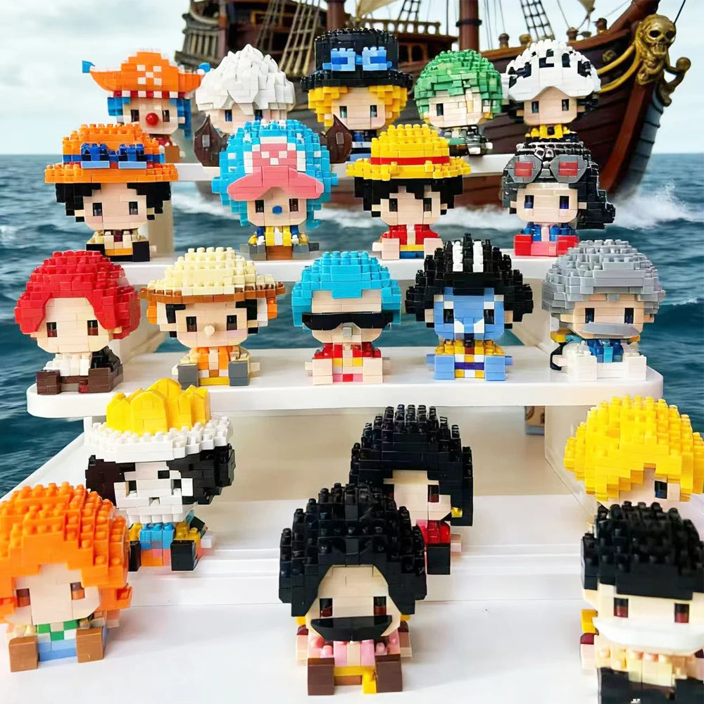 One Piece Mini Brick Figure – Gear 5 Luffy, Zoro, Chopper & Anime Character Building Block Set