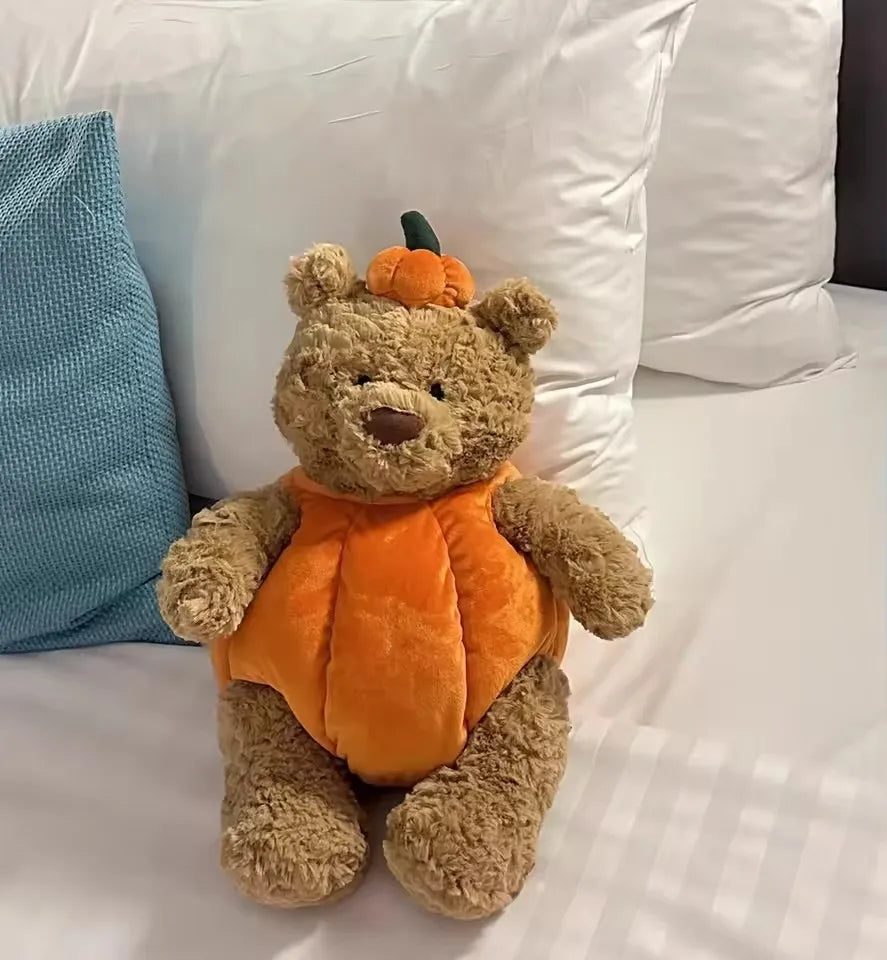 Cute Teddy Bear Plush Toy in Bunny Robe – Soft Stuffed Animal Gift