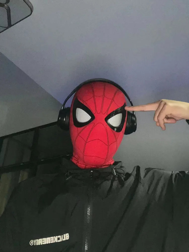 Marvel Spider-Man Electronic LED Mask with Moving Eyes – Wearable Cosplay Helmet