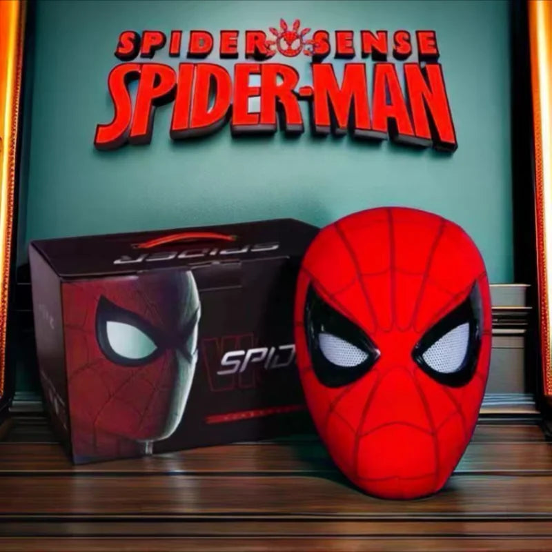 Marvel Spider-Man Electronic LED Mask with Moving Eyes – Wearable Cosplay Helmet