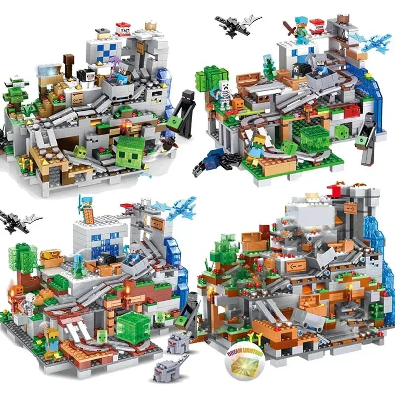 Minecraft Underground Village Building Blocks Set – Creative Adventure Construction Toy