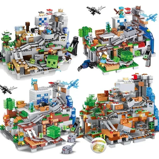 Minecraft Underground Village Building Blocks Set – Creative Adventure Construction Toy