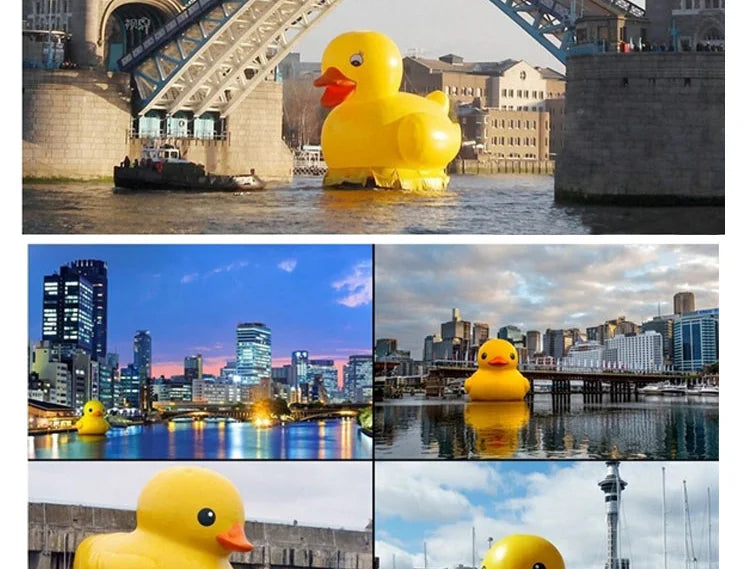 Giant Yellow Duck Plush Pillow – Soft Cuddly Duck Toy