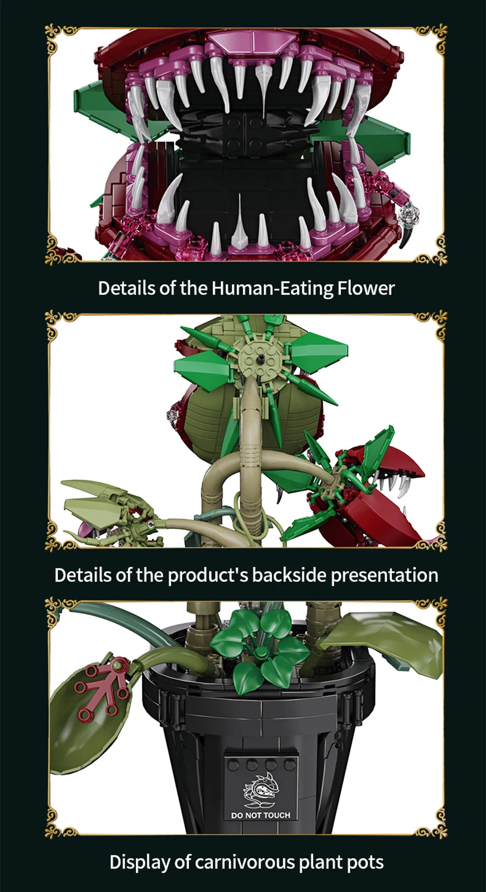 Carnivorous Plant Building Block Set – Horror Monster Display Model