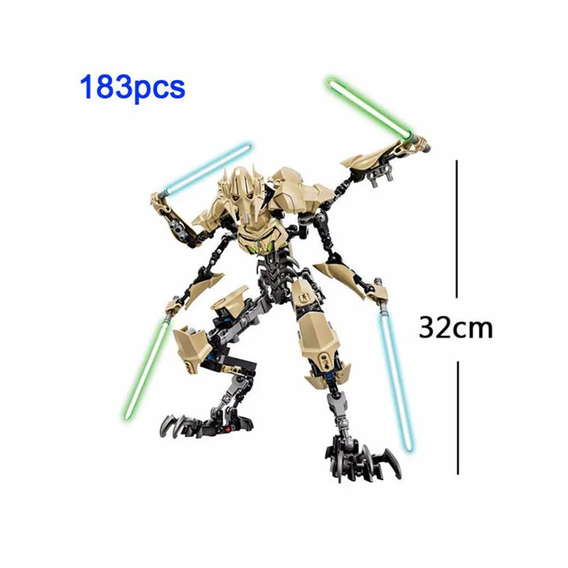 Galaxy Dark Warrior Building Block Figure – Collectible Brick Model
