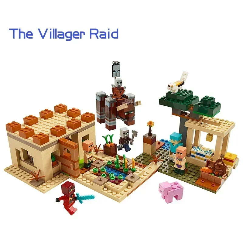 Minecraft Underground Village Building Blocks Set – Creative Adventure Construction Toy