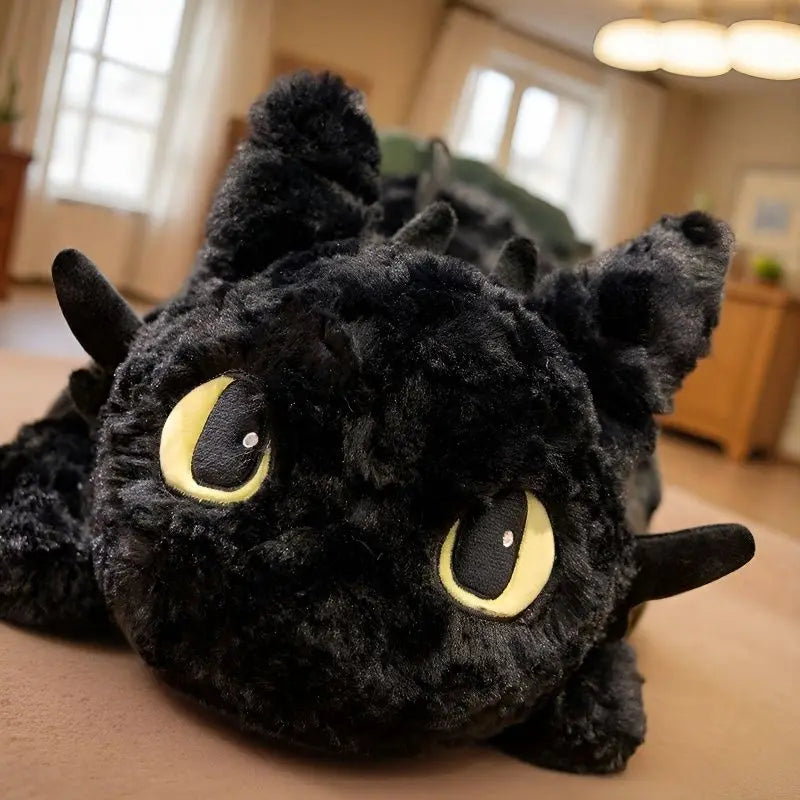 Dragon Plush Toy – Cute Toothless Inspired Soft Dragon Pillow