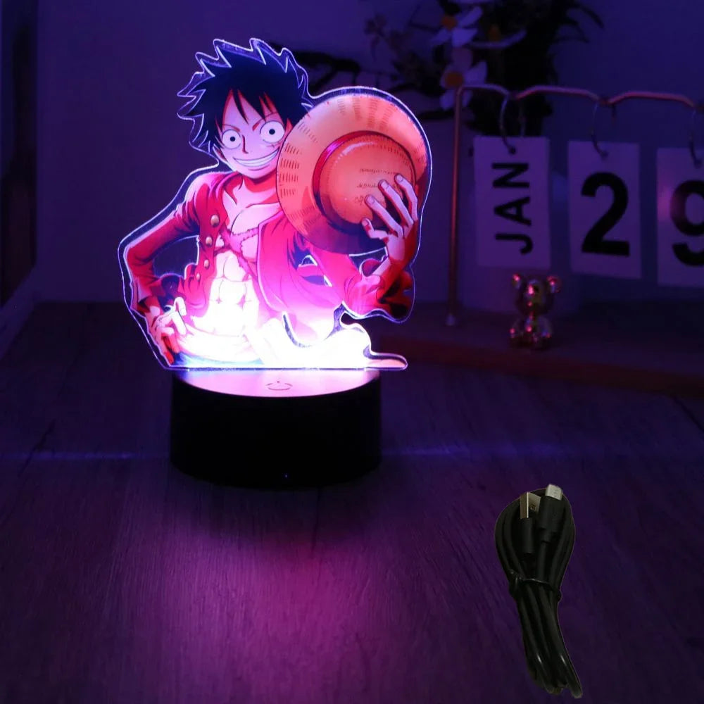 One Piece 3D LED Anime Night Light