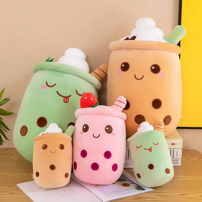 Giant Bubble Tea Plush Toy – Cute Boba Pillow