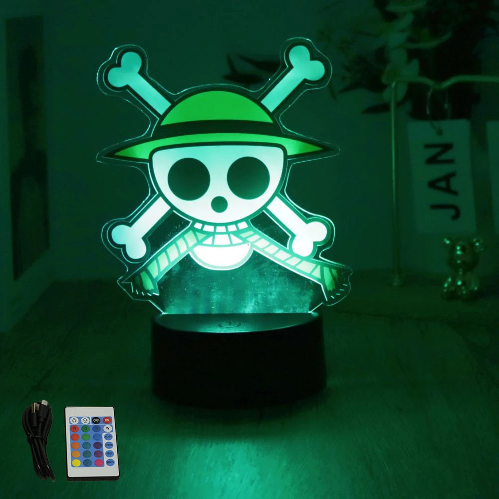 One Piece 3D LED Anime Night Light