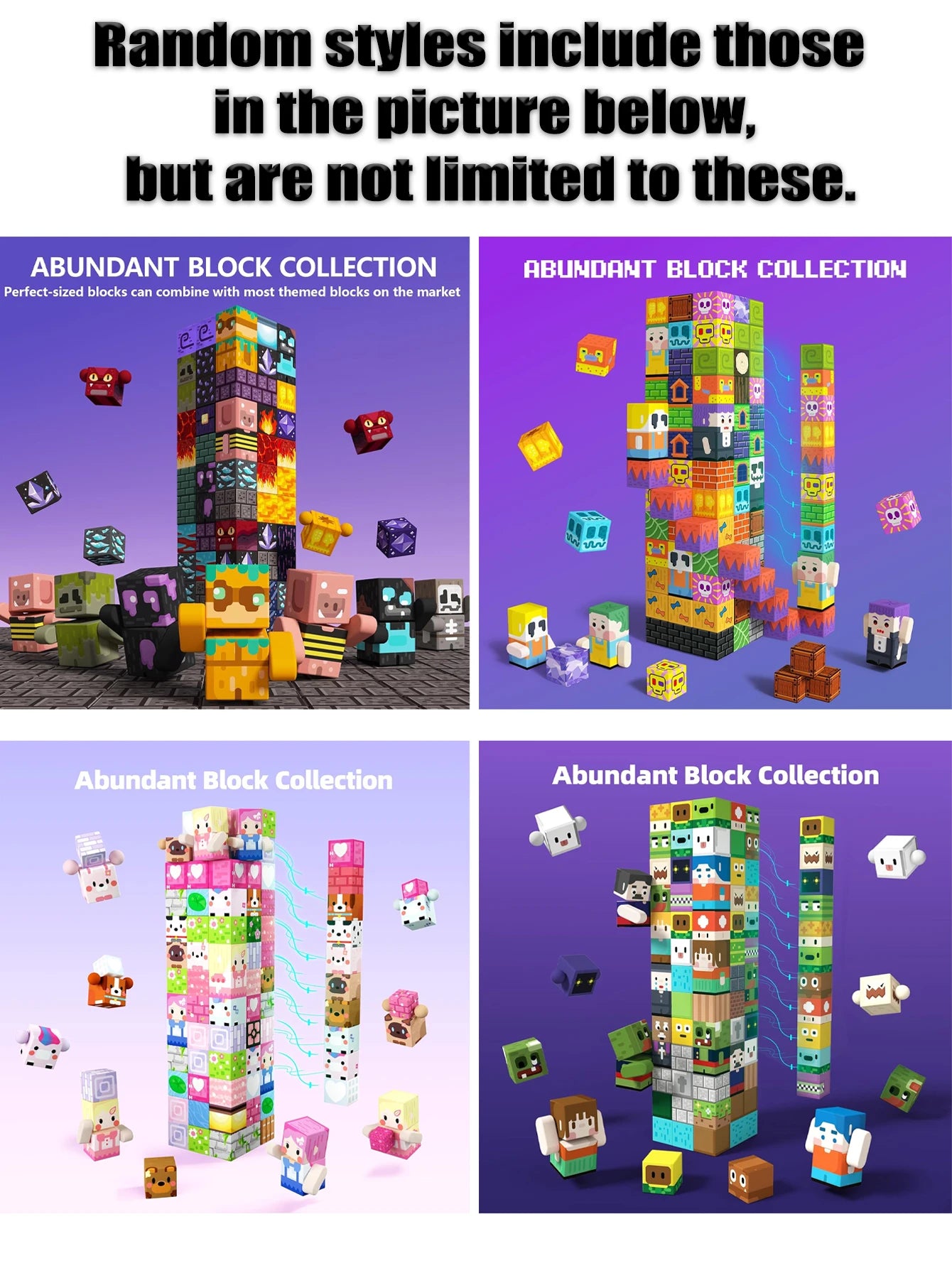 Minecraft Creative World Magnetic Building Blocks Set