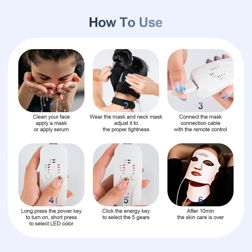 ORFAOM LED Therapy Face Mask