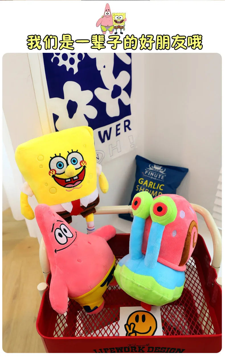 SpongeBob SquarePants Plush Toys – SpongeBob, Patrick Star & Gary