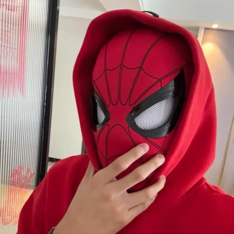 Marvel Spider-Man Electronic LED Mask with Moving Eyes – Wearable Cosplay Helmet