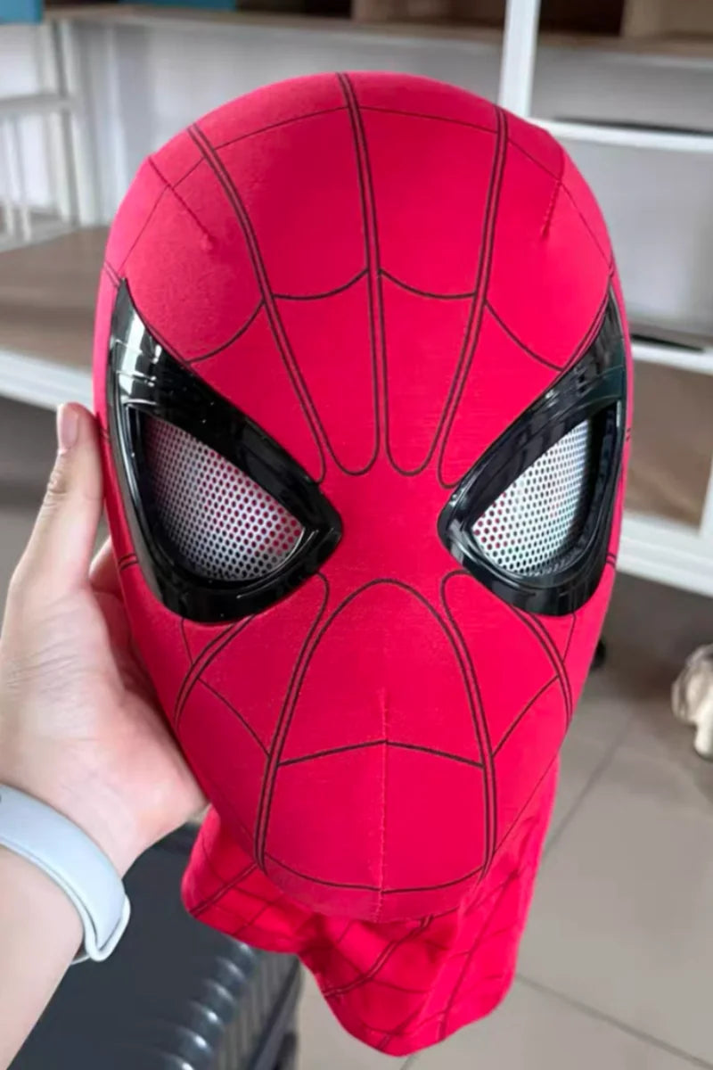 Marvel Spider-Man Electronic LED Mask with Moving Eyes – Wearable Cosplay Helmet