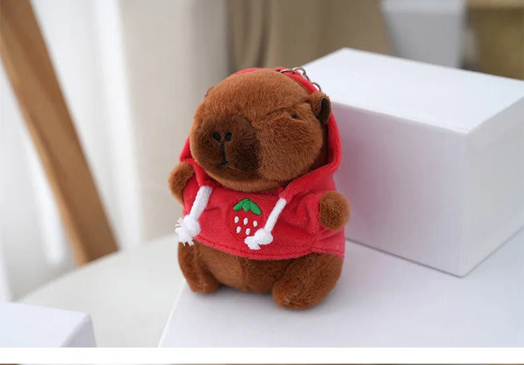 Cute Capybara Plush Keychain