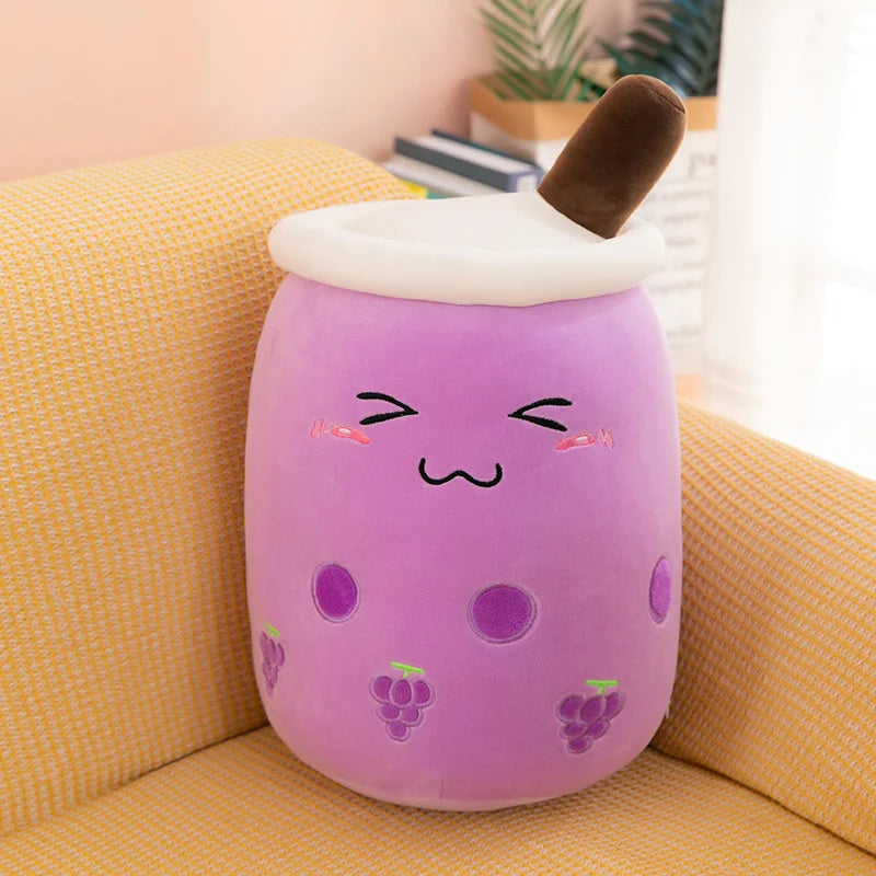 Giant Bubble Tea Plush Toy – Cute Boba Pillow