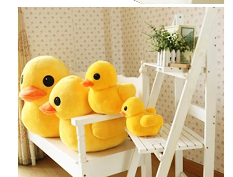 Giant Yellow Duck Plush Pillow – Soft Cuddly Duck Toy