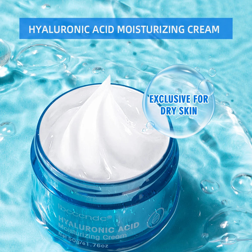 ORFAOM Hyaluronic Acid Moisturizing Face Cream – Deep Hydration Gel Cream for Oily Skin