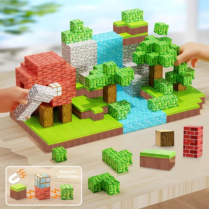 Magnetic Building Blocks Set – Creative STEM Construction Cubes
