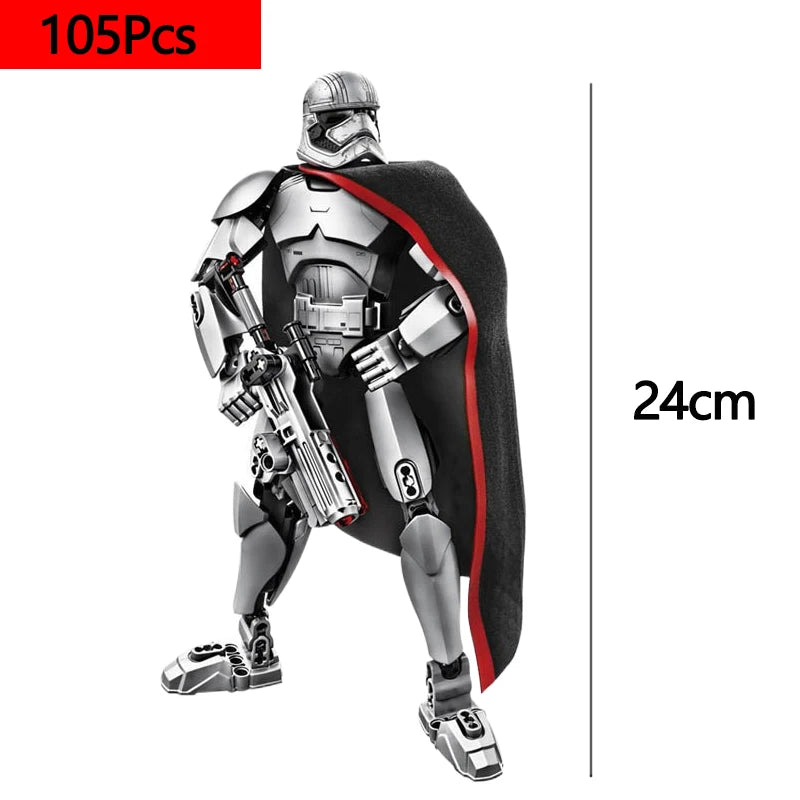 Galaxy Dark Warrior Building Block Figure – Collectible Brick Model