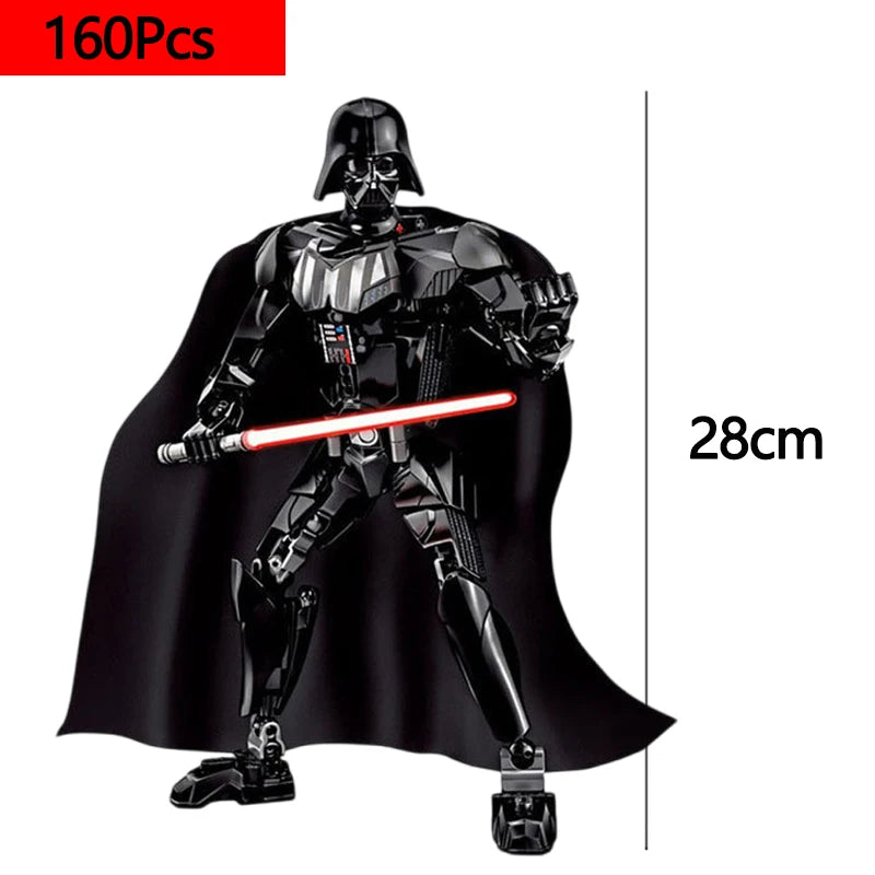 Galaxy Dark Warrior Building Block Figure – Collectible Brick Model