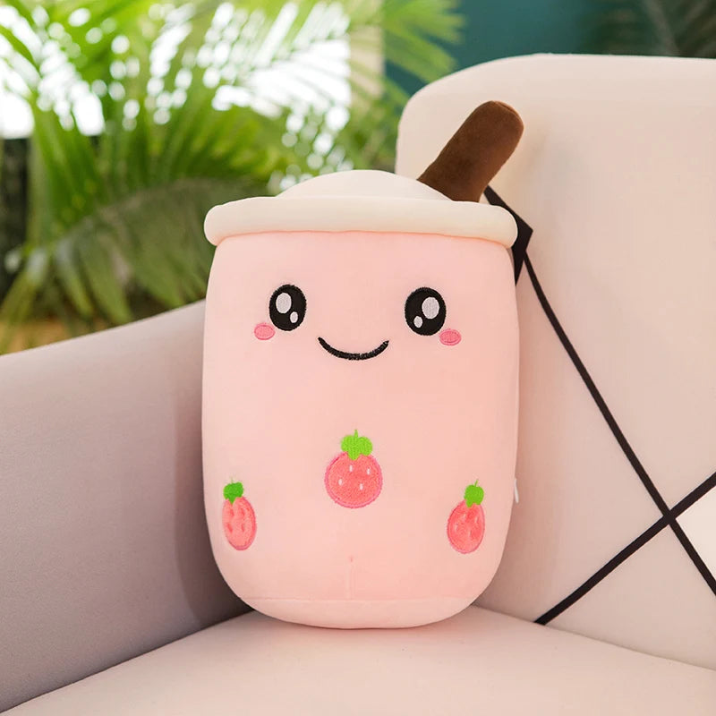 Giant Bubble Tea Plush Toy – Cute Boba Pillow