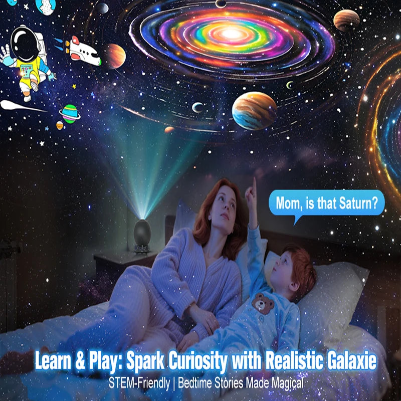 Galaxy Planetarium Projector – 12 Disc Night Light with Remote