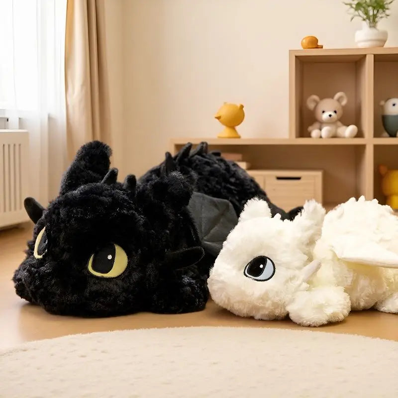 Dragon Plush Toy – Cute Toothless Inspired Soft Dragon Pillow