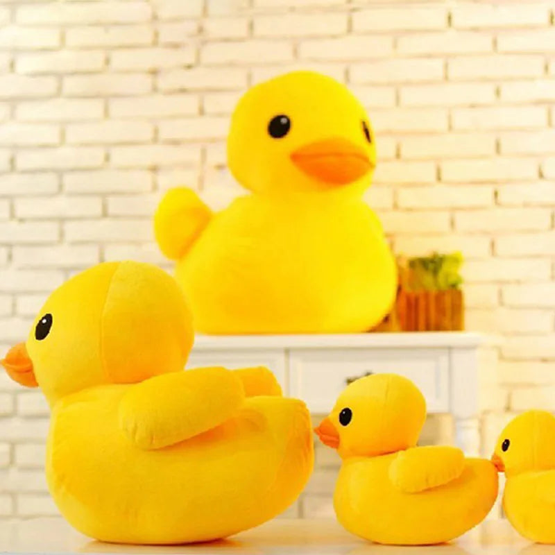 Giant Yellow Duck Plush Pillow – Soft Cuddly Duck Toy