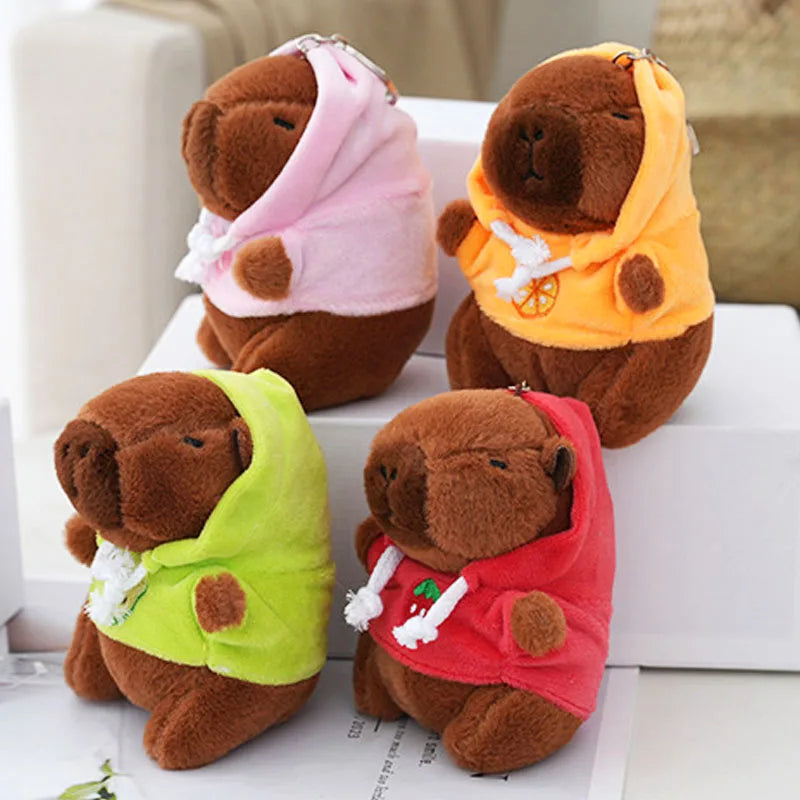 Cute Capybara Plush Keychain
