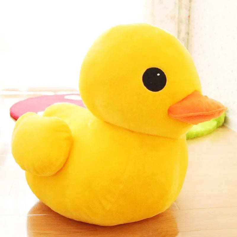 Giant Yellow Duck Plush Pillow – Soft Cuddly Duck Toy