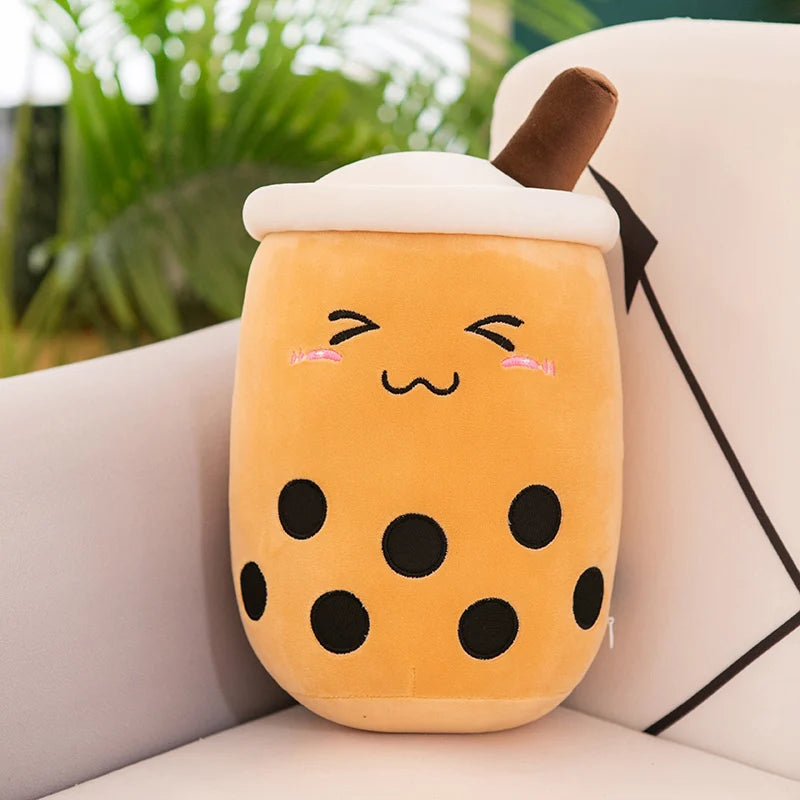 Giant Bubble Tea Plush Toy – Cute Boba Pillow