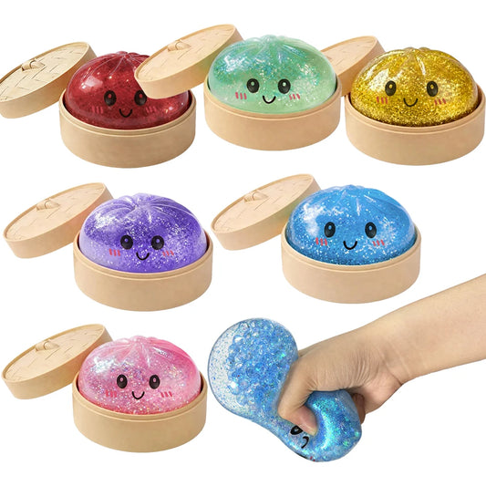 Cute Squishy Stress Relief Ball – Soft Sensory Fidget Toy for Kids & Adults