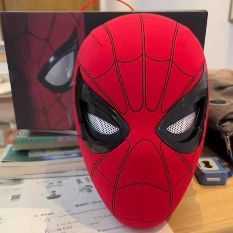 Marvel Spider-Man Electronic LED Mask with Moving Eyes – Wearable Cosplay Helmet
