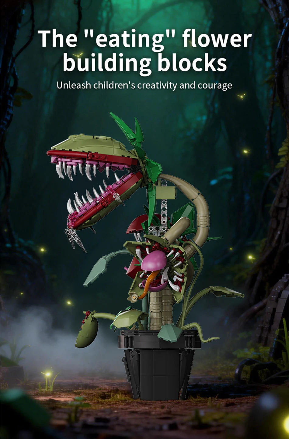 Carnivorous Plant Building Block Set – Horror Monster Display Model